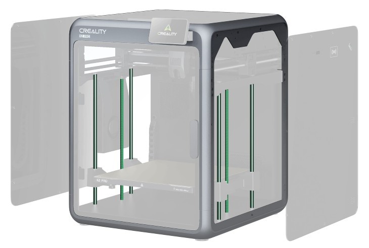 Система подвійної осі Z, посилена чотирма лінійними стрижнями.